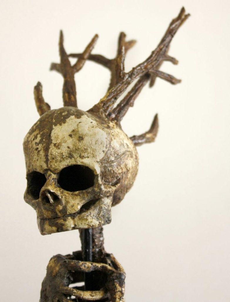 Children's skull with antlers