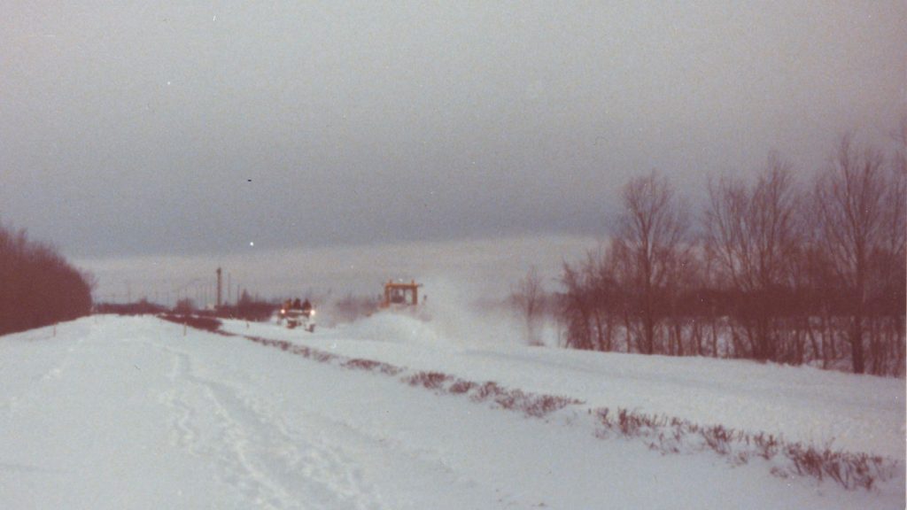 Snow removal during the Winter War 1978/79