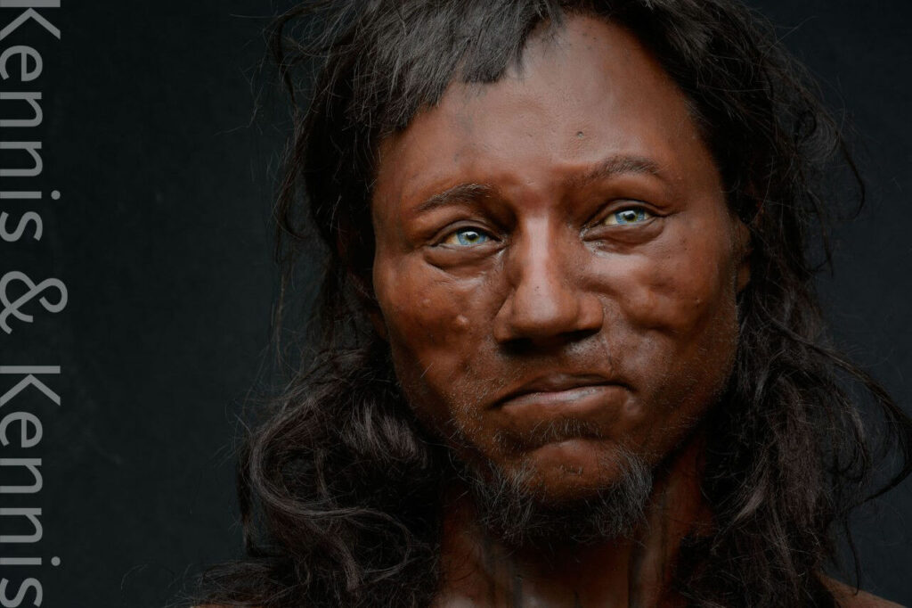 DNA shows ancient hunter had blue eyes, dark skin