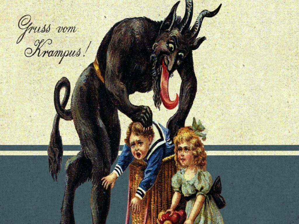 Det mystiske julevæsen Krampus, der til jul straffer de uartige